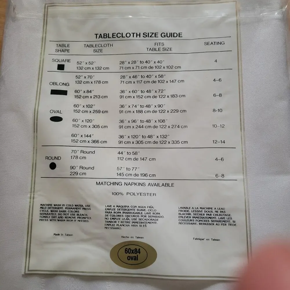Vtg Tablecloth 60x84